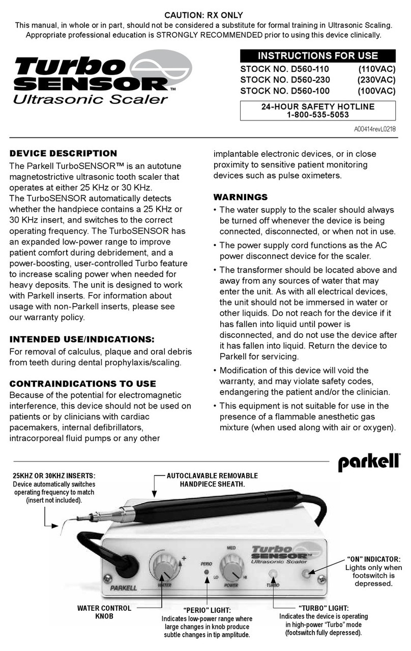 parkell TurboSENSOR D560-110 User manual