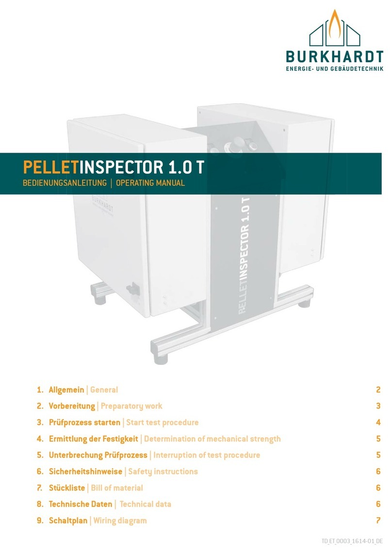 Burkhardt Pellet Inspector 1.0 T operating manual