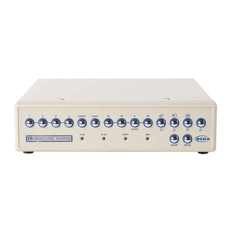 Dedicated Micros Eco4 Series User manual
