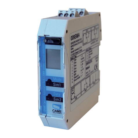 CAME SMA User manual