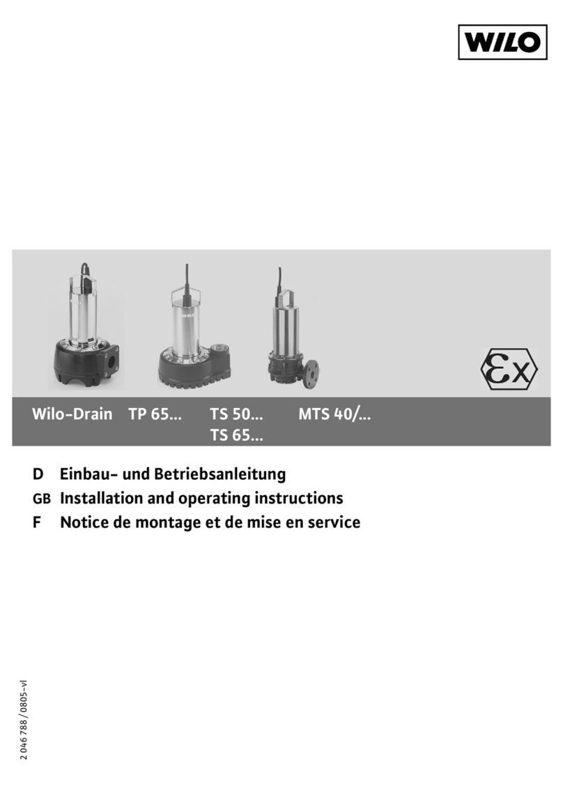 Wilo Drain TP 65 Series Installation and operating instructions