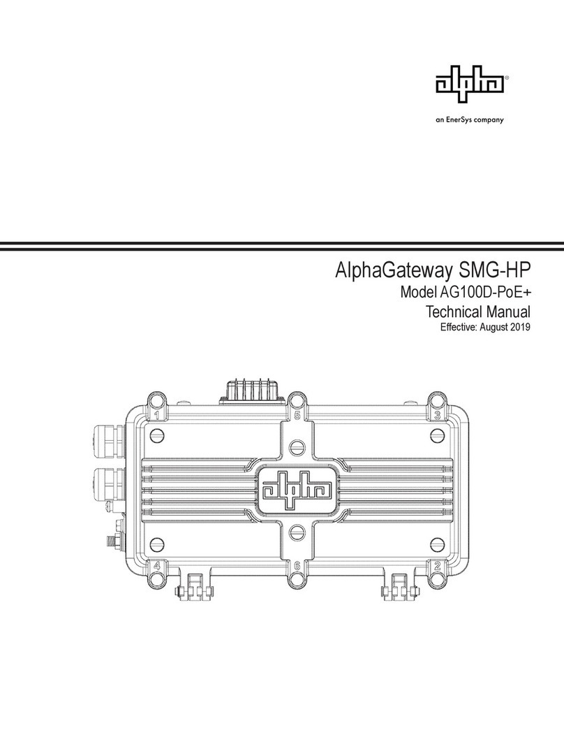 Alpha Technologies AlphaGateway SMG-HP Technical manual