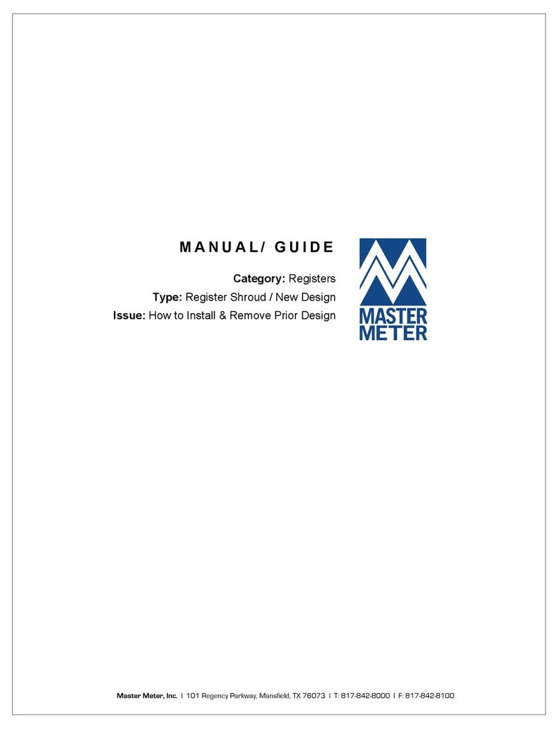 Master Meter Register Instruction sheet