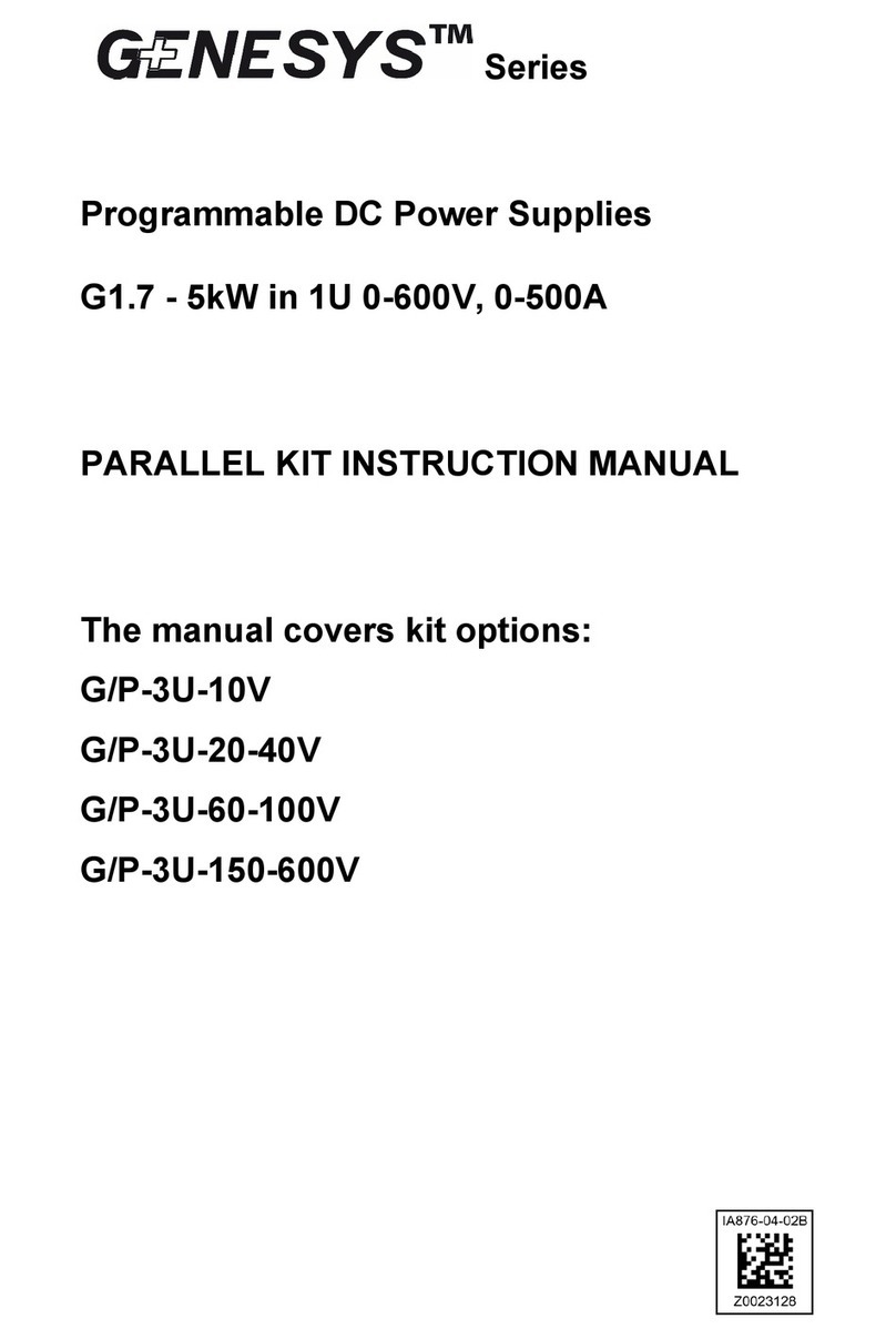 TDK-Lambda Genesys Series User manual