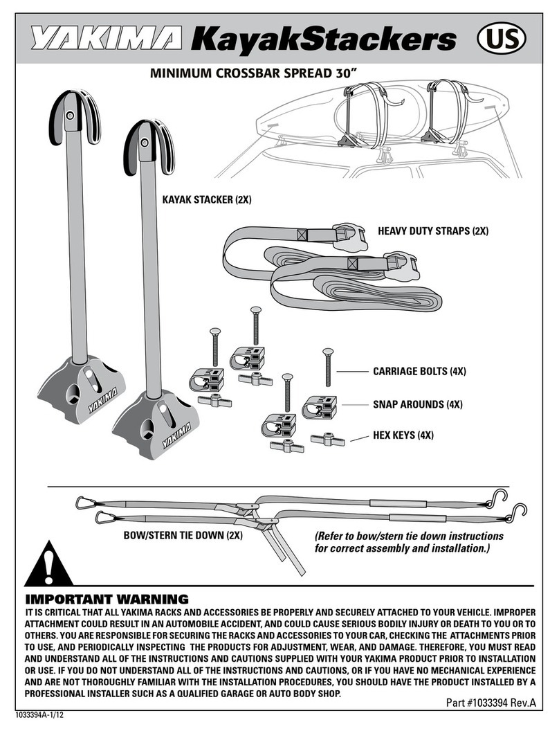 Yakima KayakStackers User manual