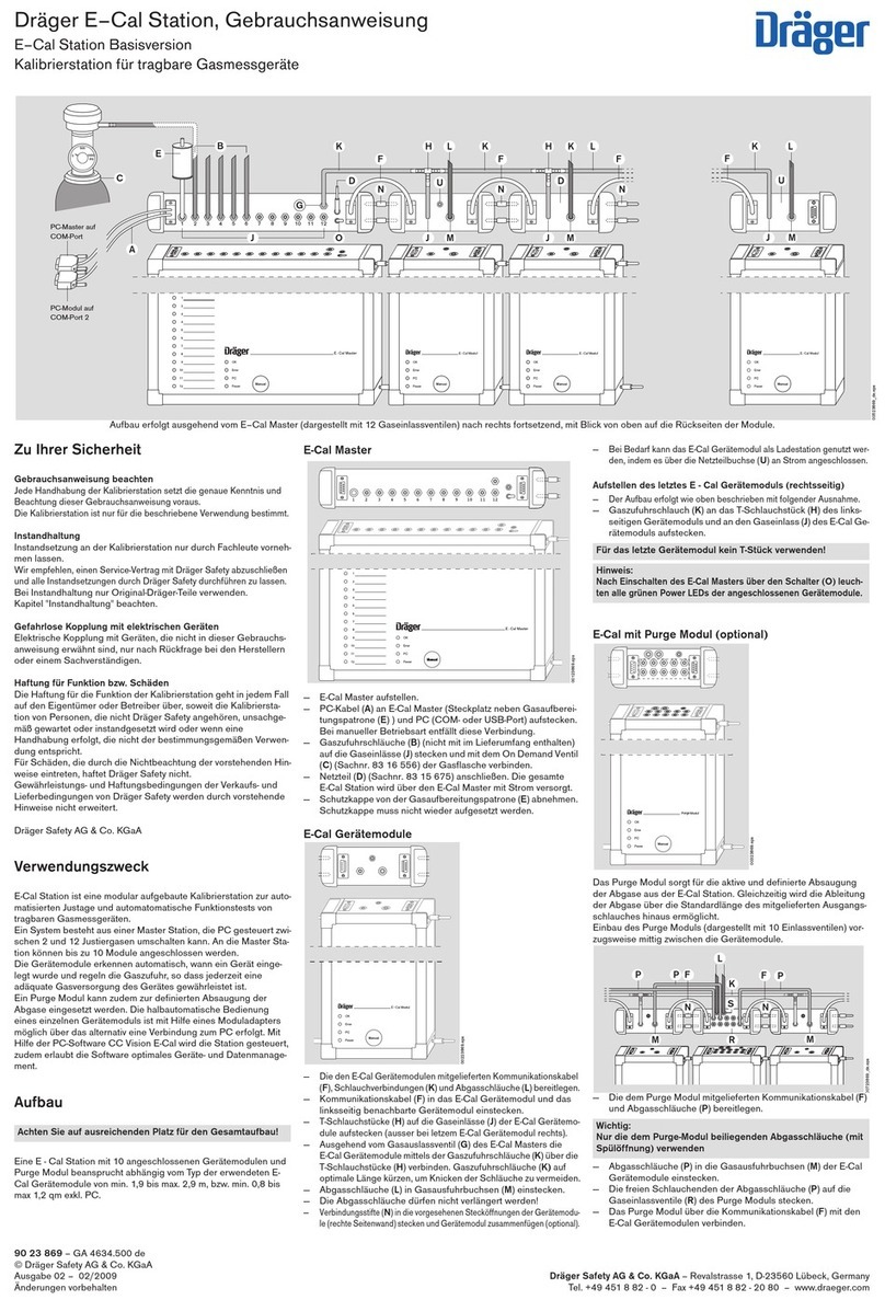 Dräger E-Cal station Instructions for use