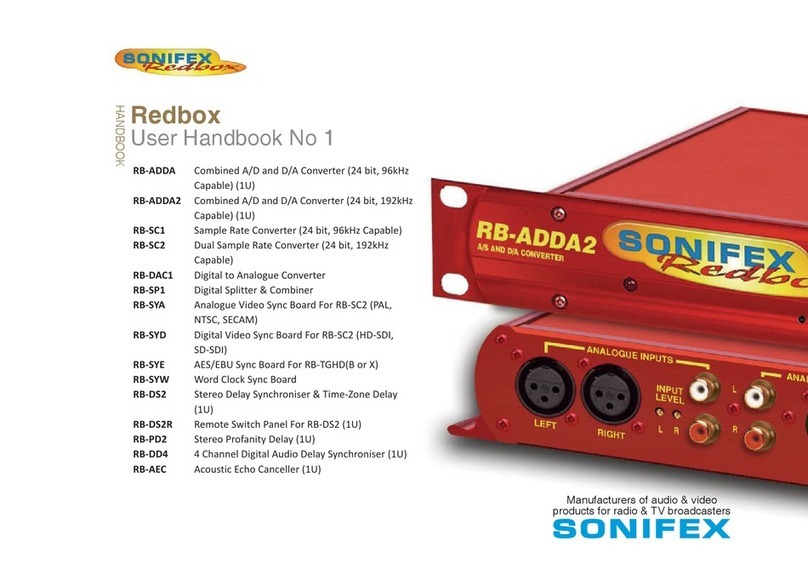 Sonifex Redbox RB-ADDA2 Instruction Manual Sonifex Redbox RB-ADDA2 Instruction Manual