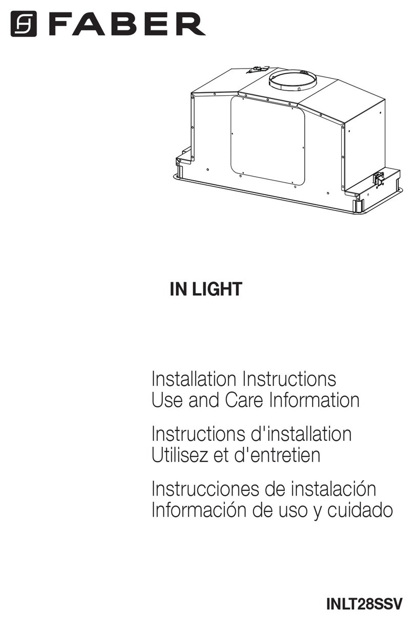 Faber IN LIGHT Installation instructions & use and care