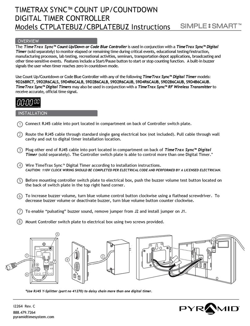 Pyramid Time Systems TIMETRAX SYNC CTPLATEBUZ instructions