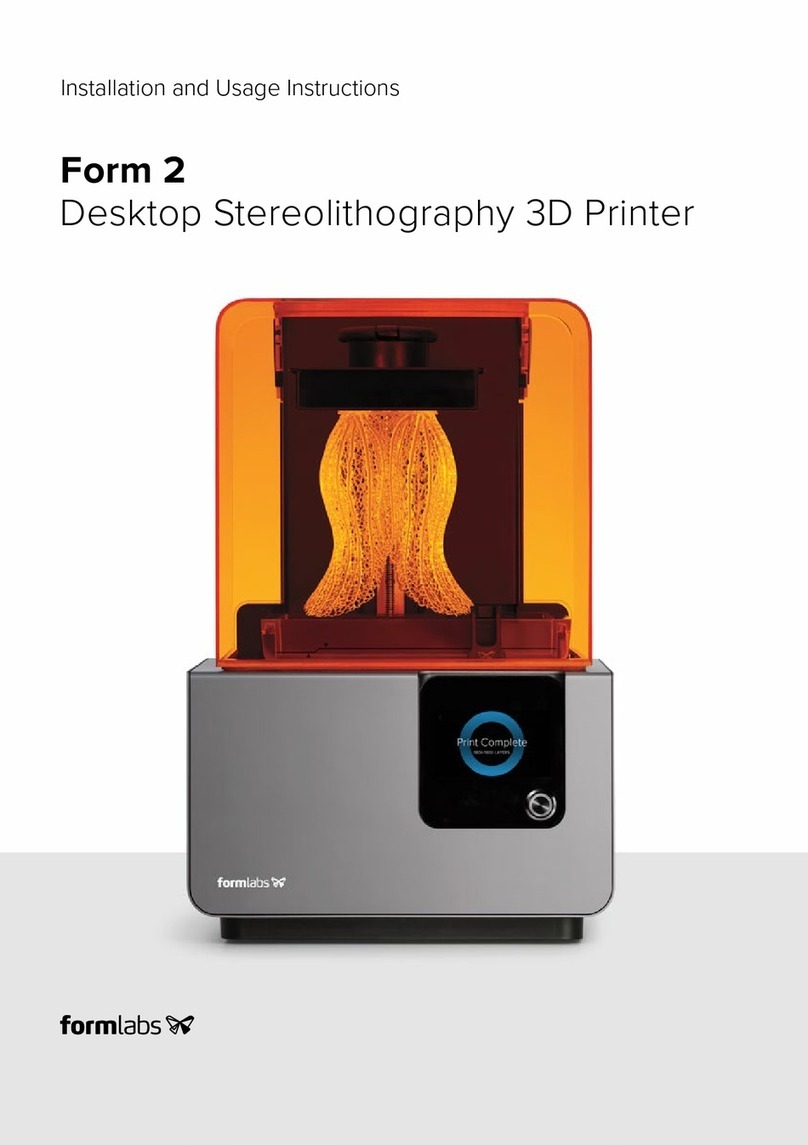 formlabs Form 2 Installation and usage instructions