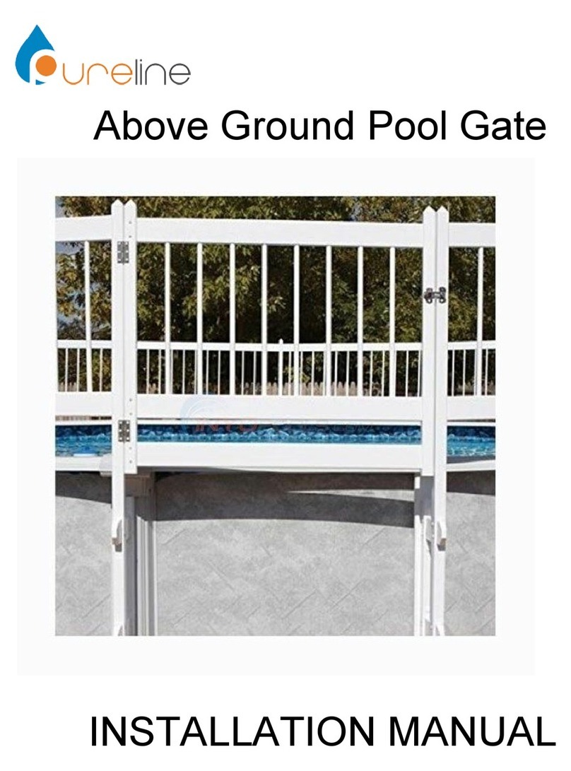 Pure line Above Ground Pool Gate installation manual