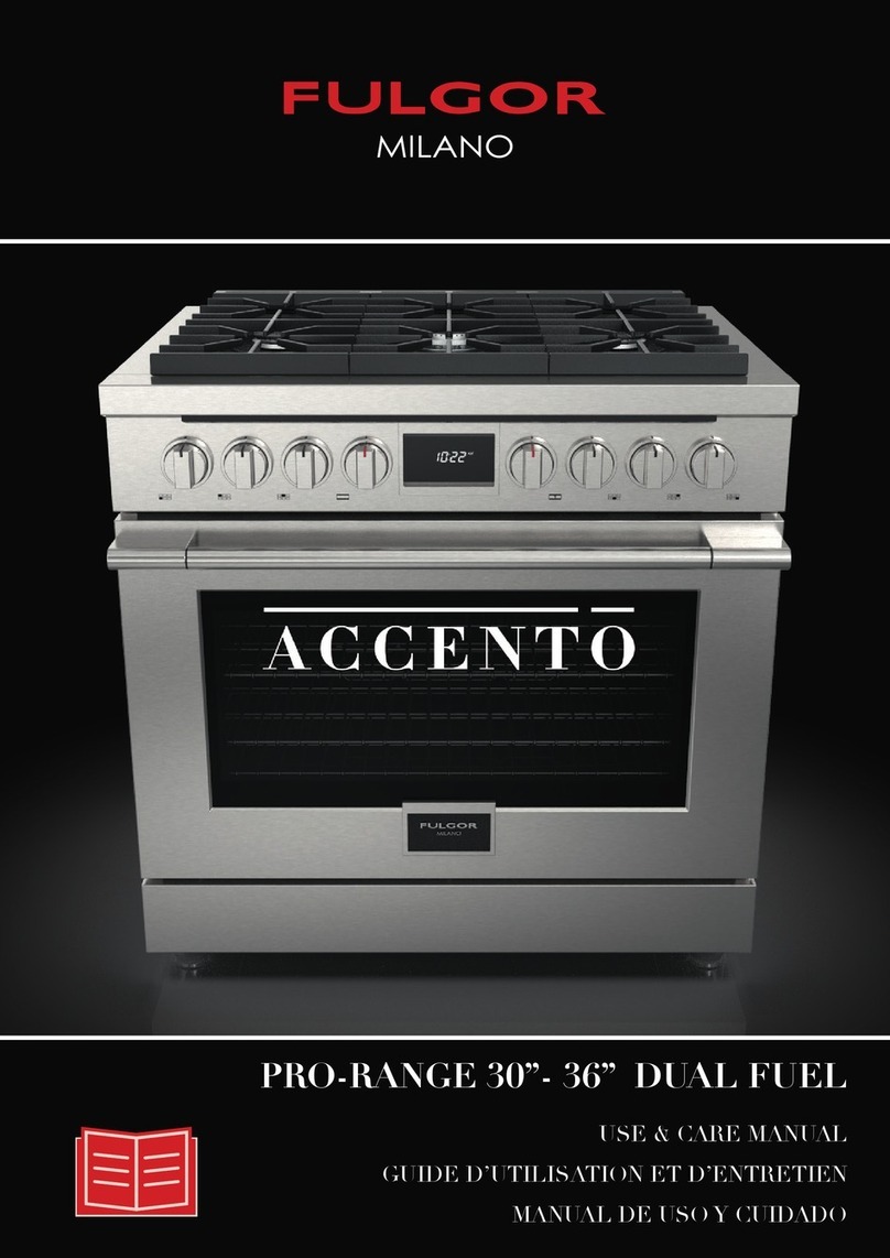 FULGOR ACCENTO Series Use & care manual
