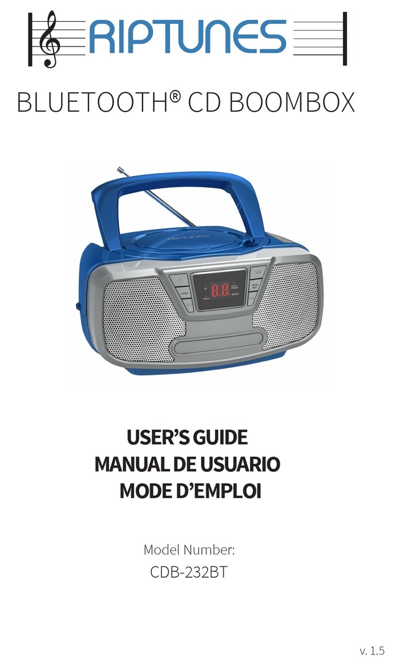 RIP TUNES CDB-232BT User manual