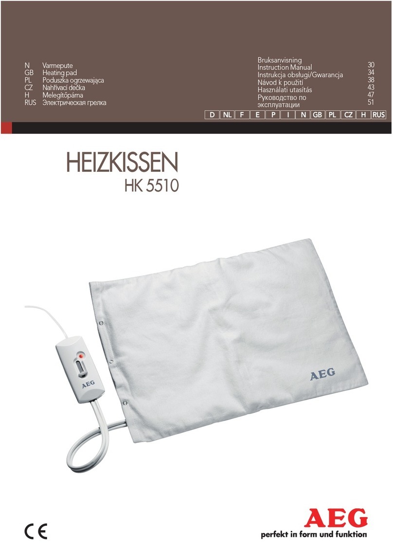 AEG HEIZKISSEN HK 5510 instruction manual