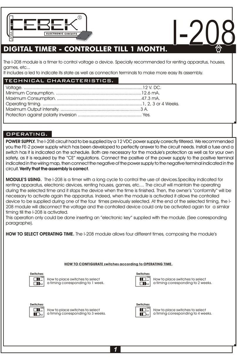 CEBEK I-208 User manual