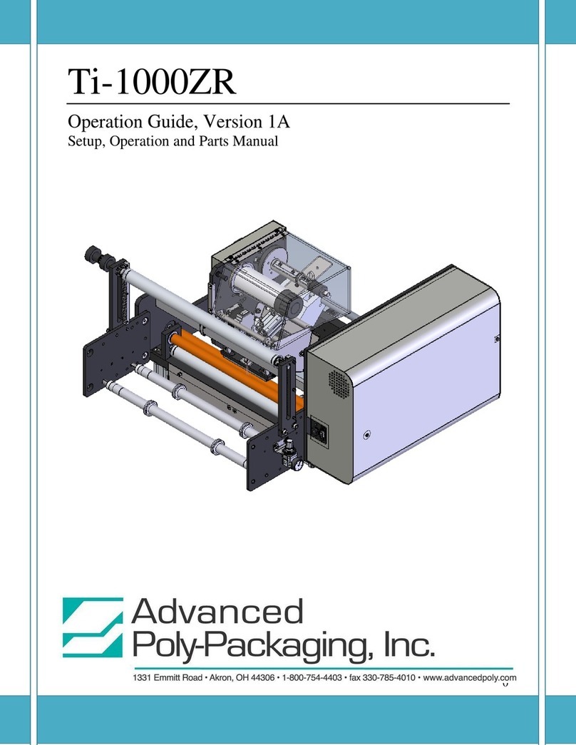 Advanced Poly-Packaging Ti-1000ZR User manual