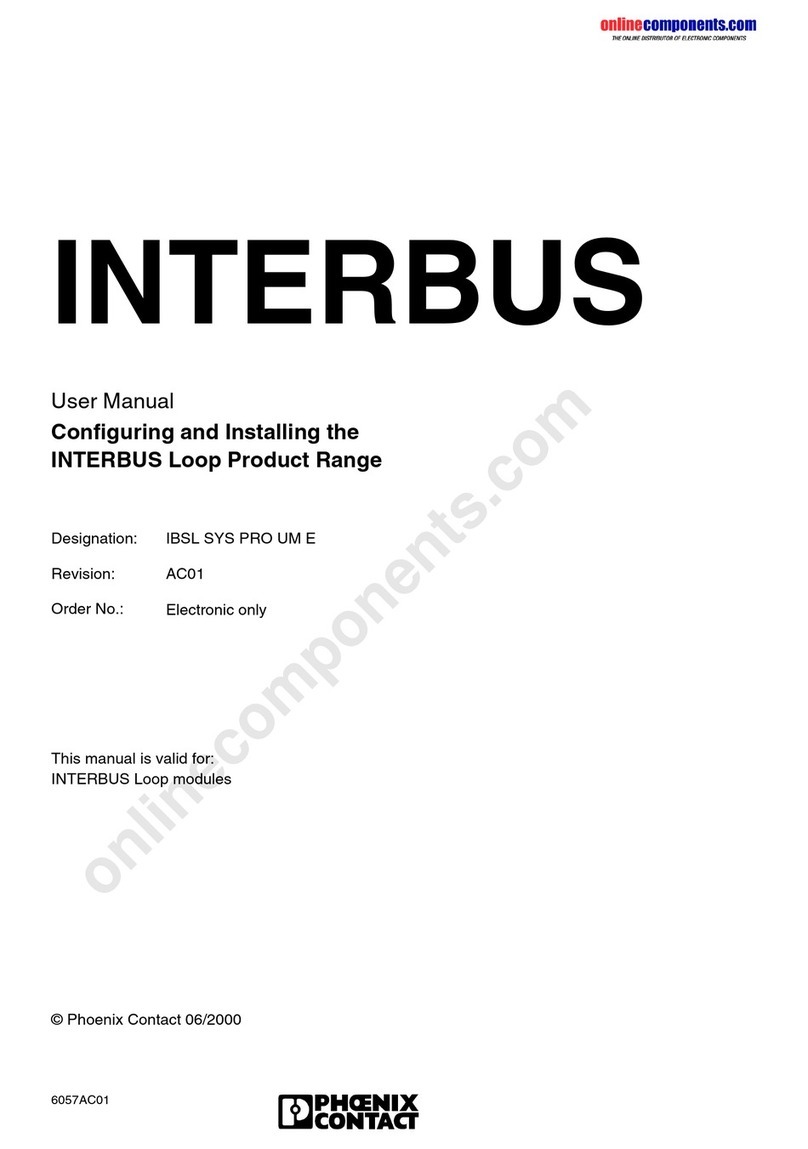 Phoenix Contact INTERBUS series User manual Phoenix Contact INTERBUS series User manual