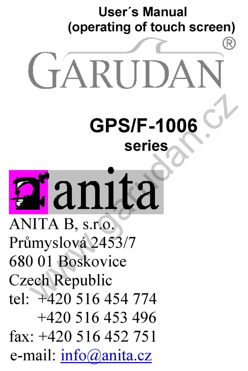 Anita GARUDAN GPS/F-1006 Series user manual