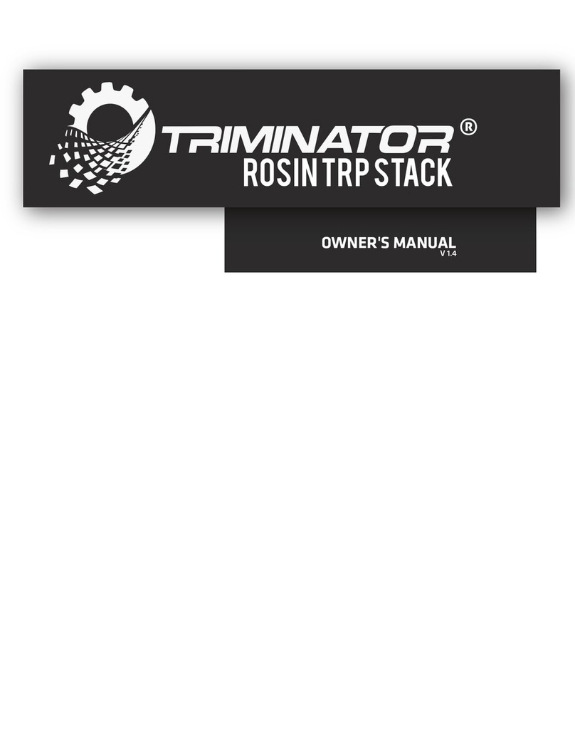 Triminator Rosin TRP stack owner's manual
