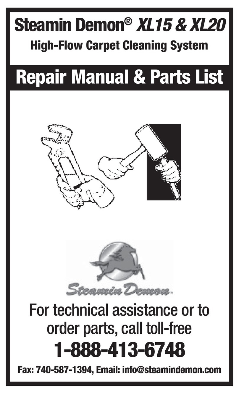 Steamin Demon XL15 Repair manual & parts list