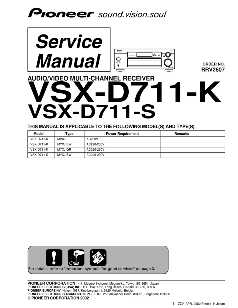 Pioneer VSX-D711-K User manual