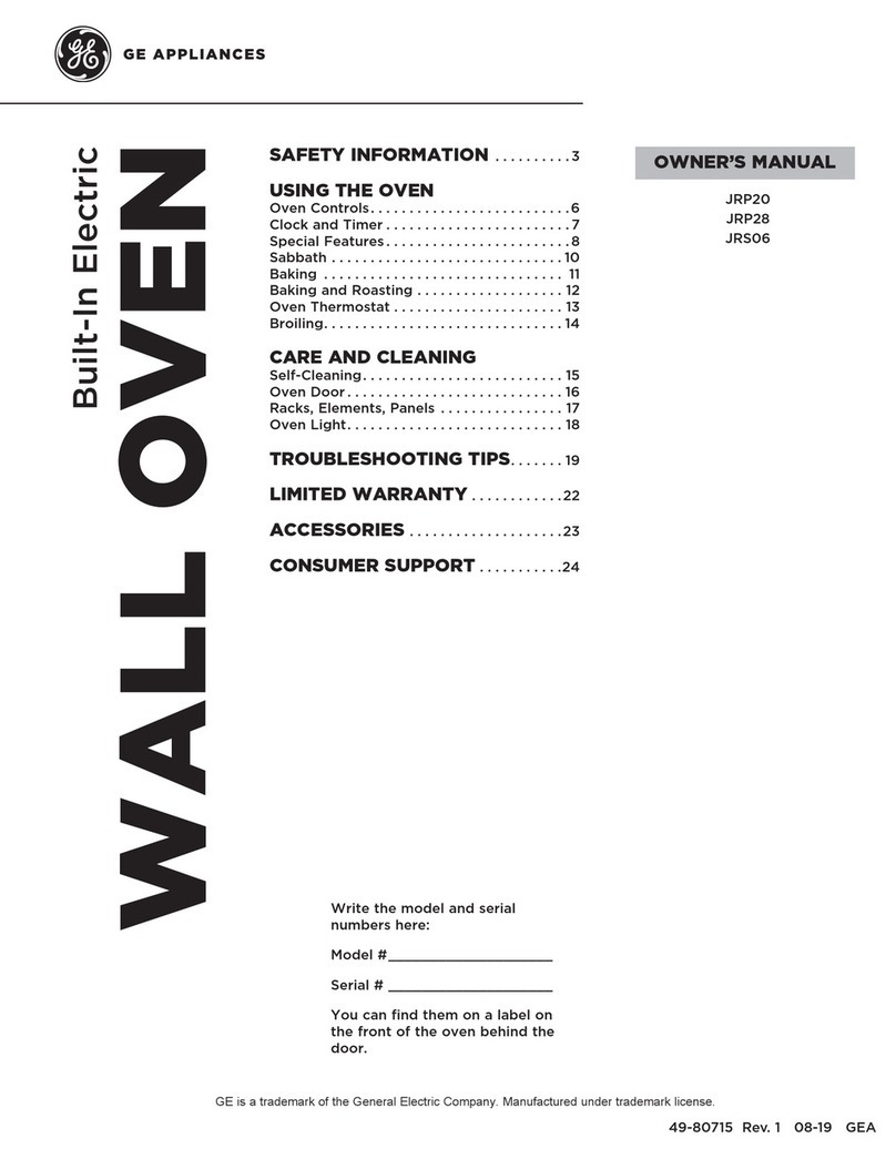 GE JRP20 owner's manual