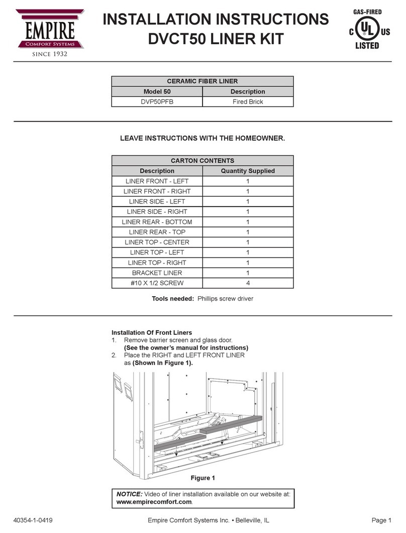 Empire Comfort Systems DVP50PFB User manual Empire Comfort Systems DVP50PFB User manual