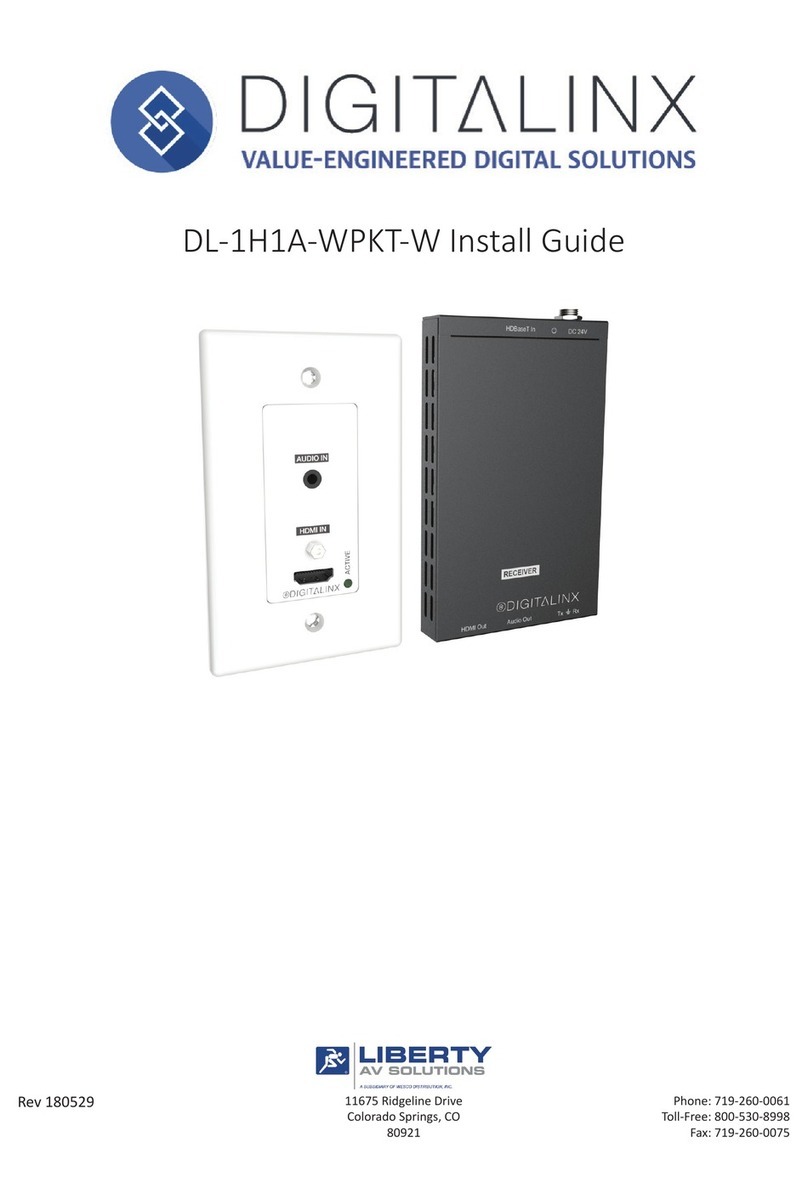 Liberty DigitaLinx DL-1H1A-WPKT-W User manual