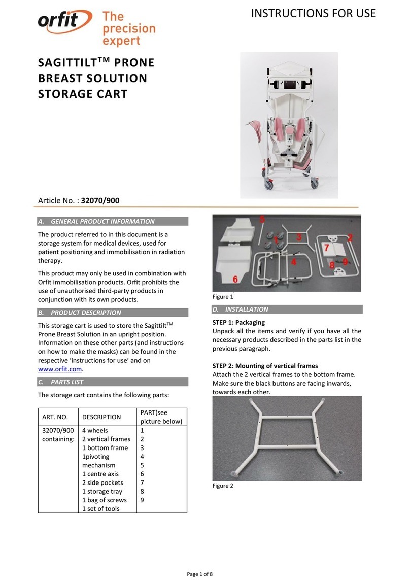 orfit SAGITTILT  32070/900 Instructions for use