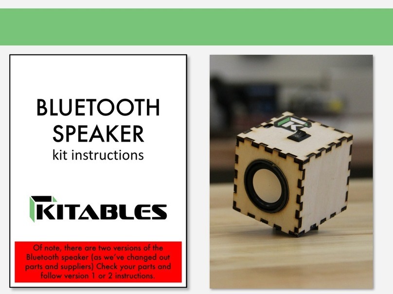Kitables BLUETOOTH SPEAKER V.1 instructions