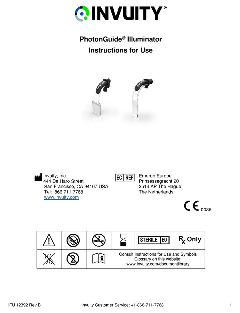 Invuity PhotonGuide IIluminator Instructions for use