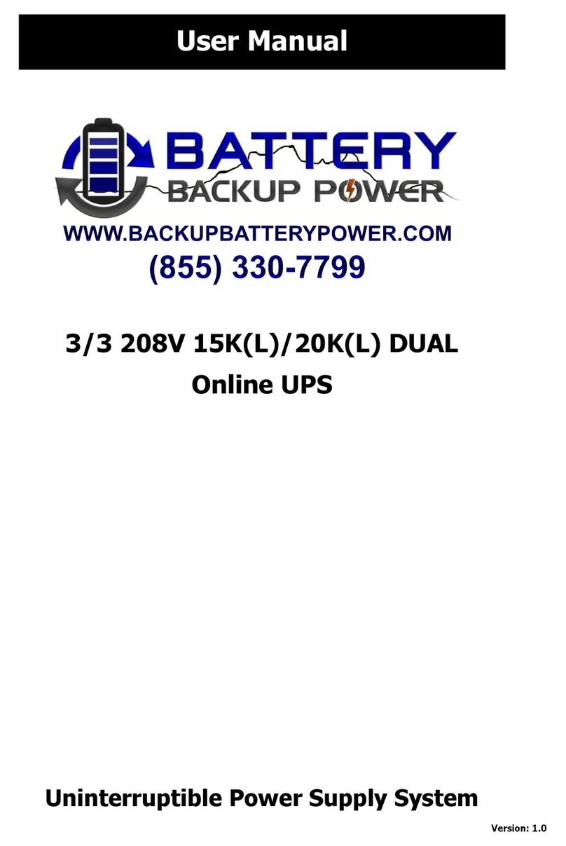 Battery Backup Power 15KL manual