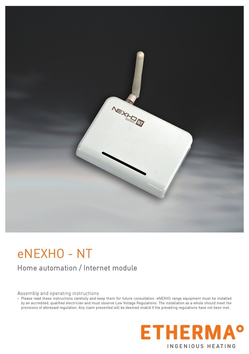 Etherma eNEXHO - NT Assembly and operating instructions