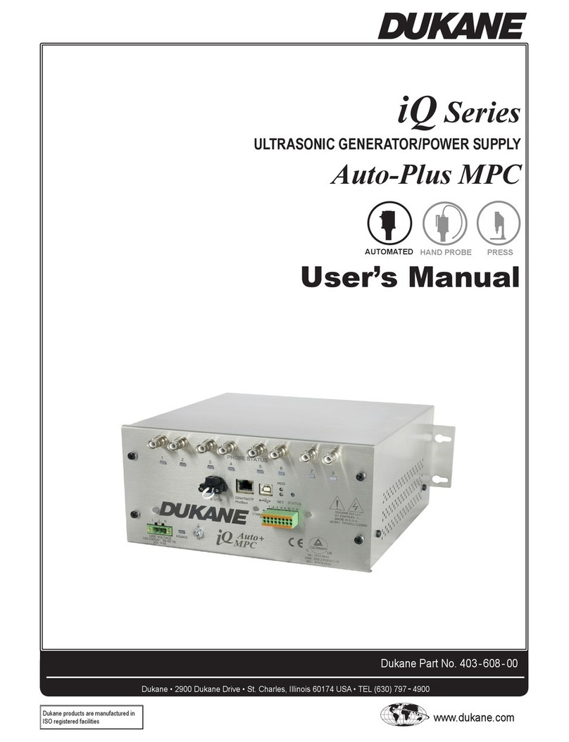 Dukane Auto-Plus MPC iQ Series User manual