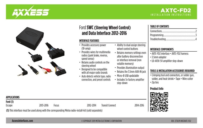 Axxess AXTC-FD2 installation instructions