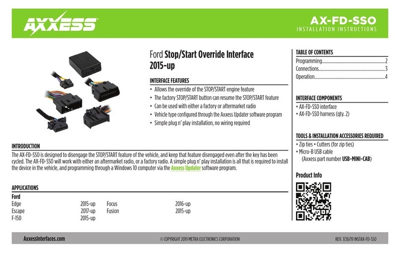 Axxess AX-FD-SSO installation instructions