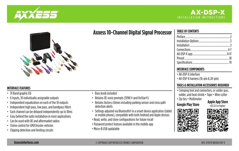 Axxess AX-DSP-X installation instructions