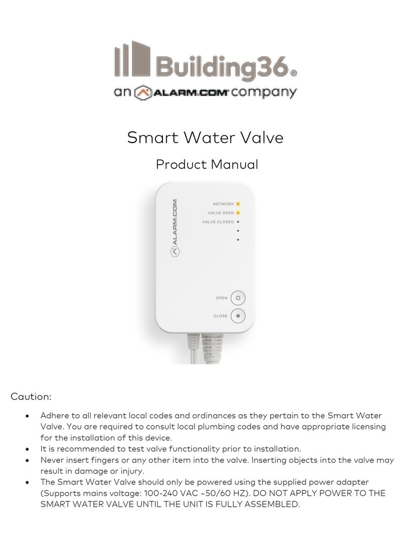 Alarmcom Building36 Smart Water Valve User manual