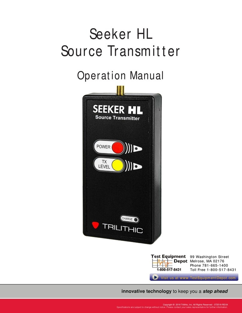Trilithic Seeker HL Operation manual