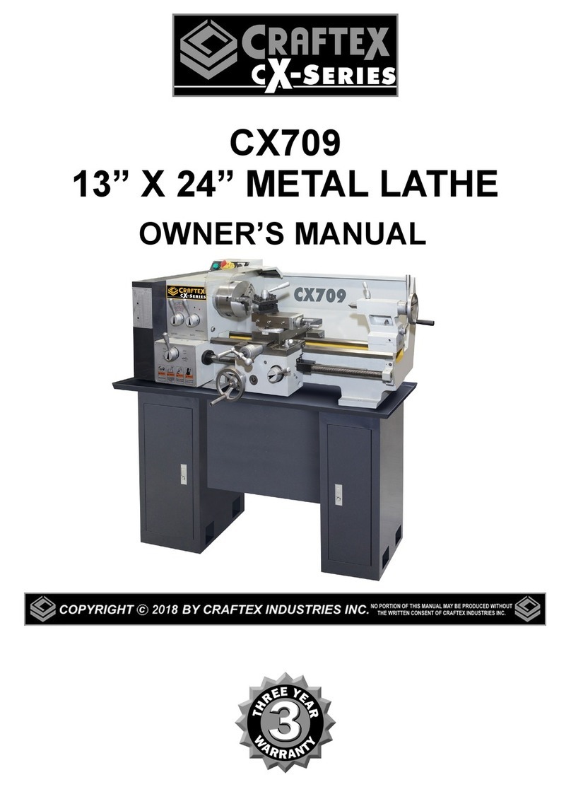 Craftex CX series User manual