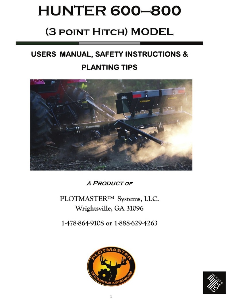 Plotmaster Hunter 800 User manual