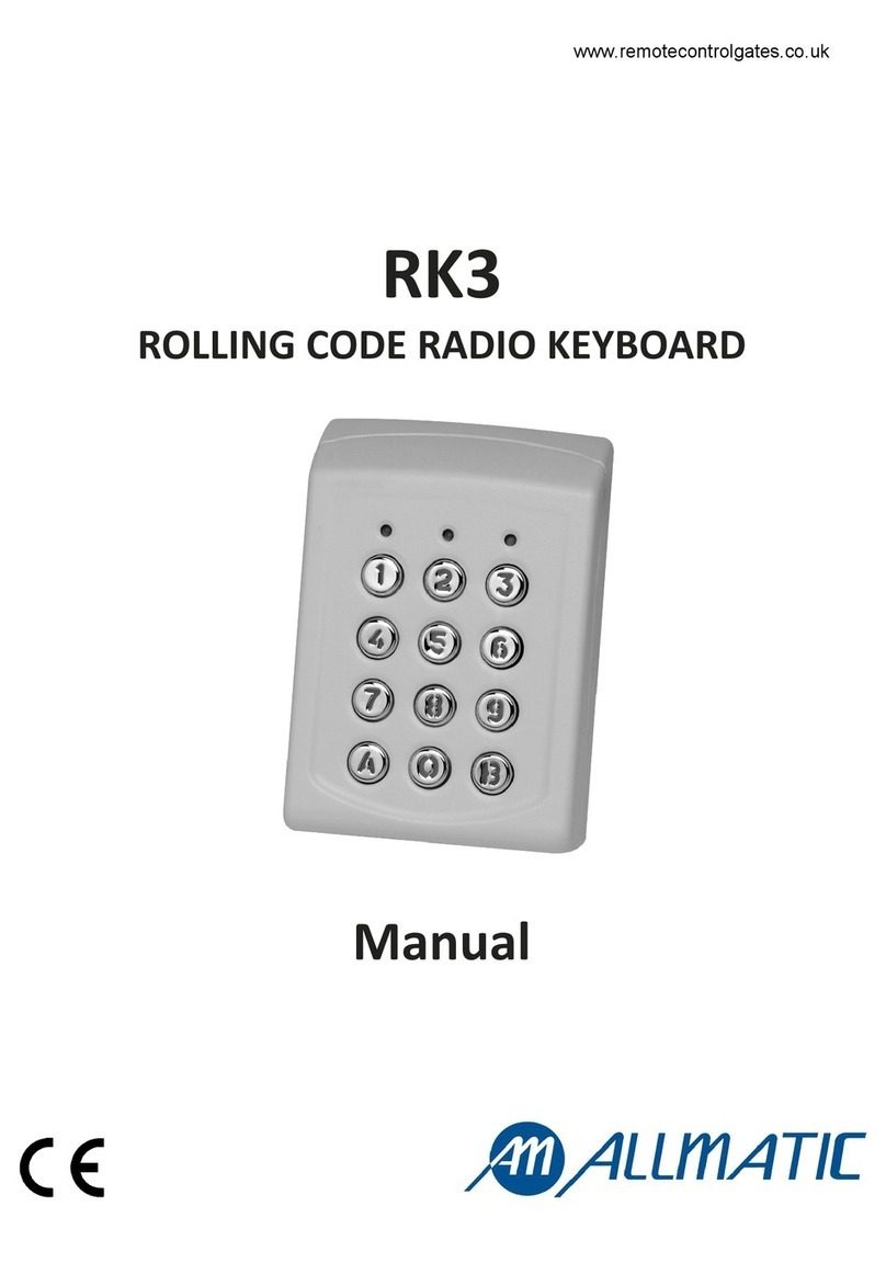 Allmatic RK3 User manual