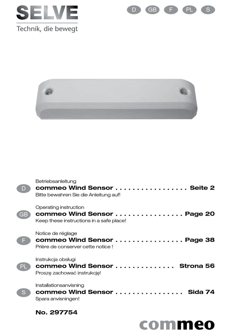 Selve commeo Wind Sensor Operating	 instruction