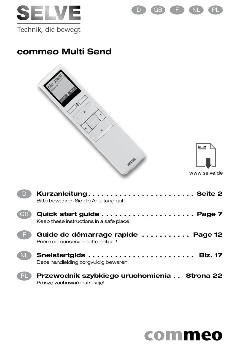 Selve commeo Multi Send quick start guide