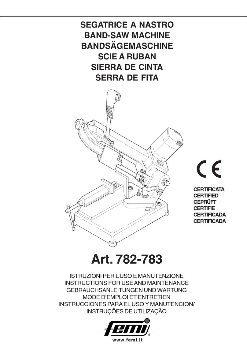 Femi 782 Instructions for use and maintenance
