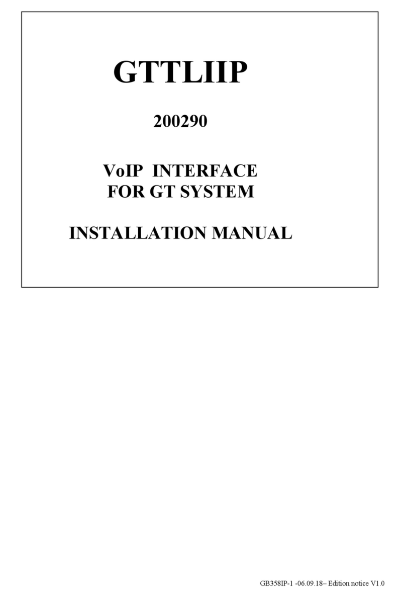 Aiphone GTTLIIP 200290 installation manual