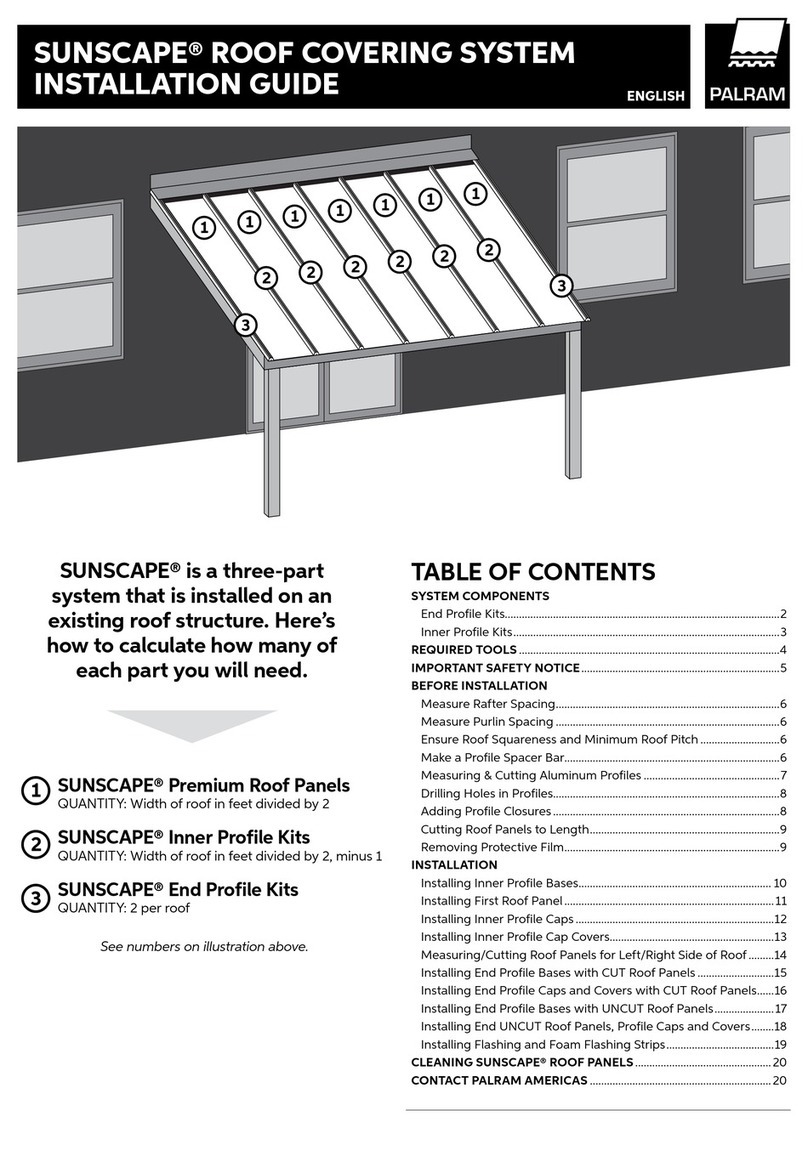 Palram Sunscape installation guide