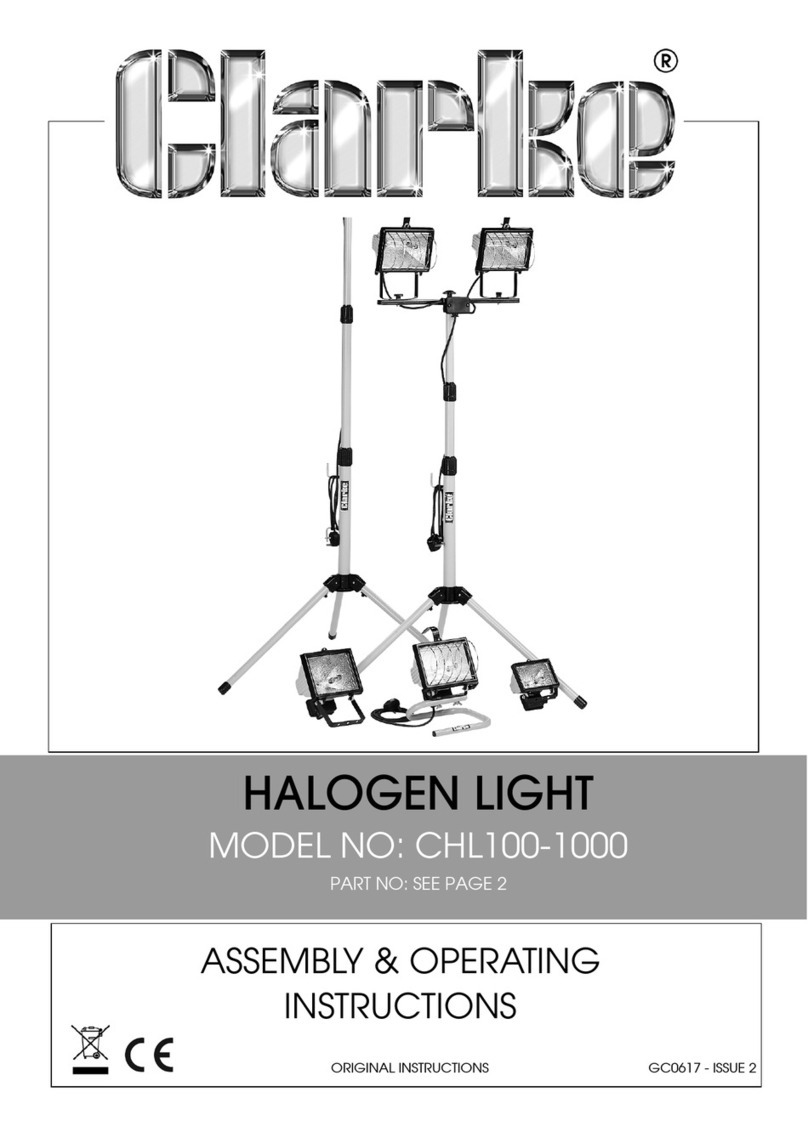 Clarke CHL500SD Assembly & operating instructions