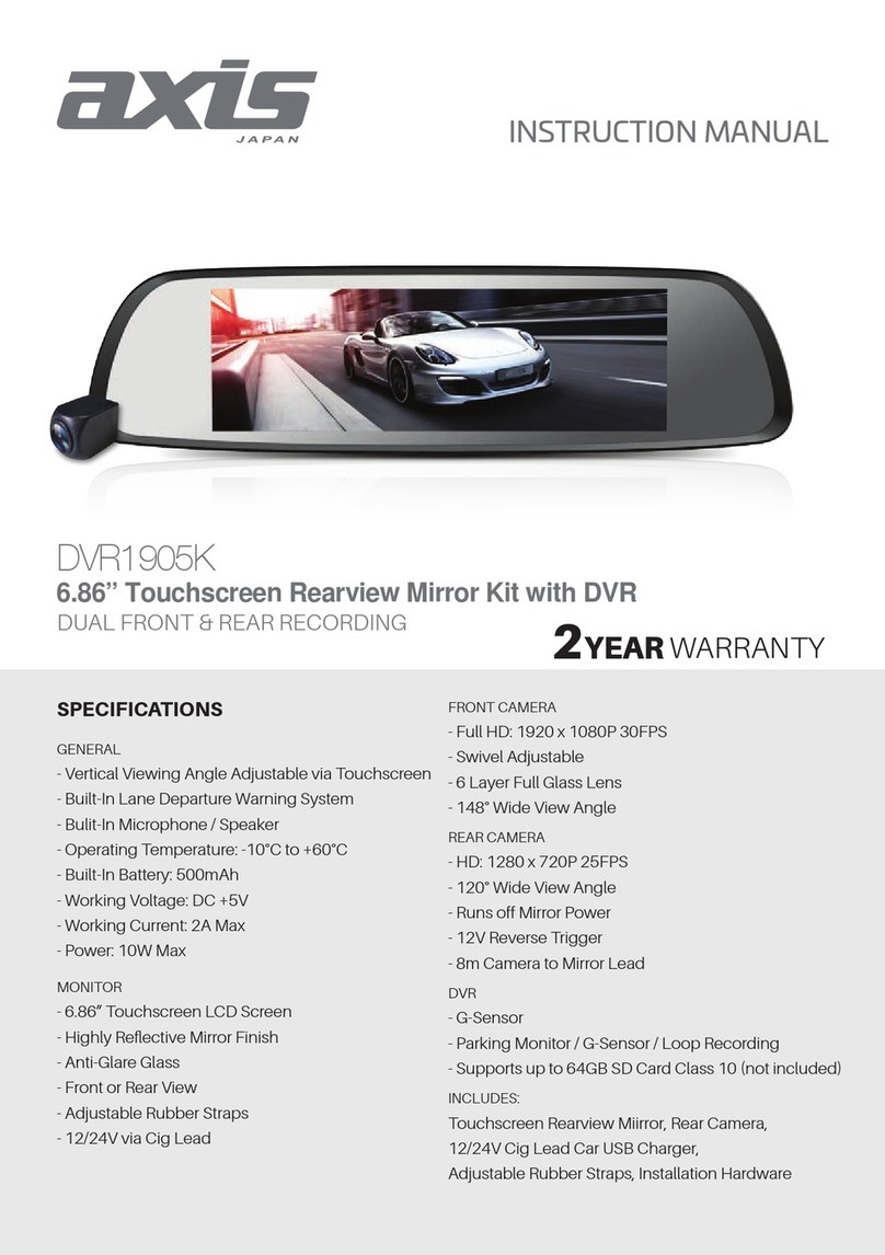 Axis DVR1905K instruction manual