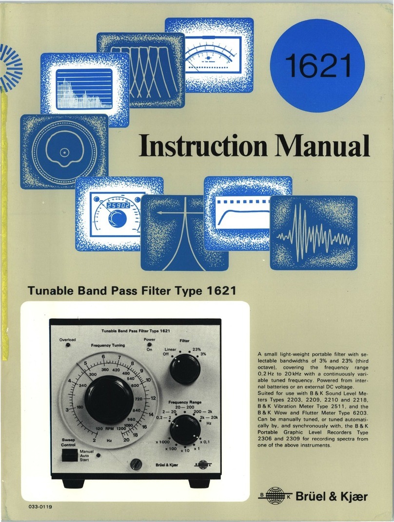B&K 1621 instruction manual